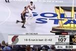 形势翻转！开拓者2分42秒轰出一波18-5反超勇士